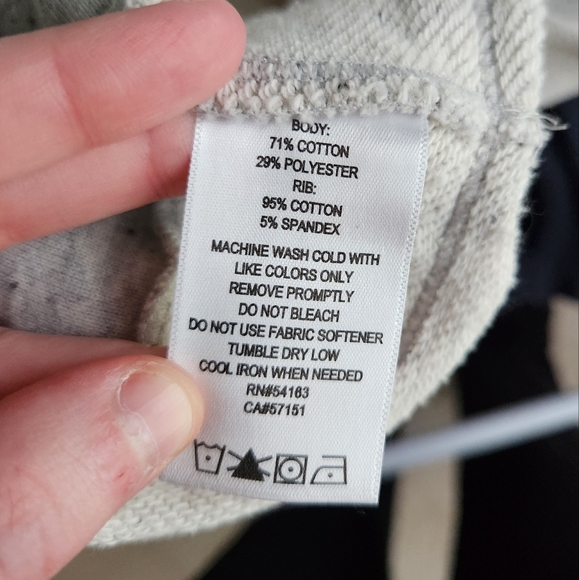 Medium heathered white Calvin Klein performance cowl neck pullover - Picture 7 of 8